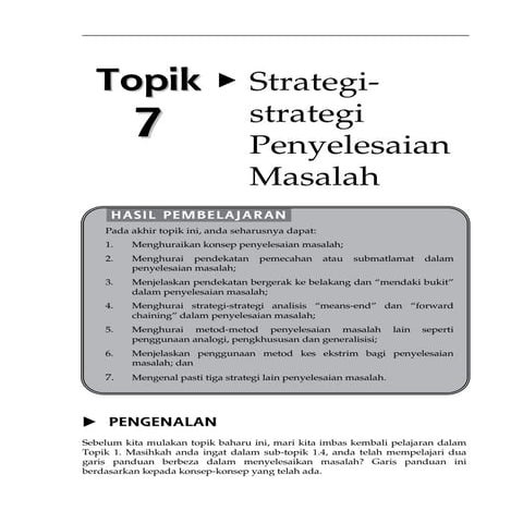 20140414111243 topik 7 strategi strategi penyelesaian masalah | PDF