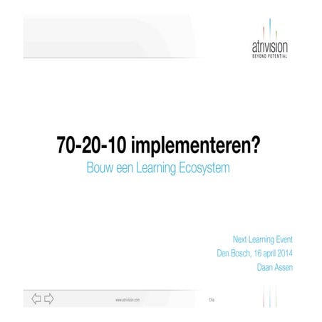 Next Learning - Learning & Performance Ecosystem