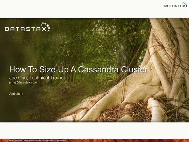 How to size up an Apache Cassandra cluster (Training)