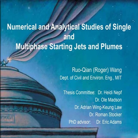 Numerical and analytical studies of single and multiphase starting jets and p...