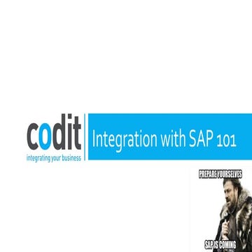 20140515 BTUG.be - Integration with SAP 101