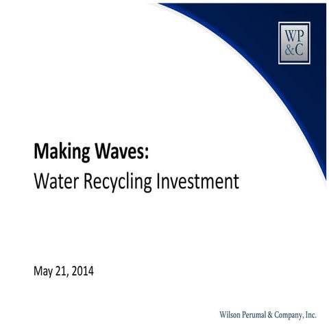 Making Waves: Water Recycling Investment and Fracking in the Permian Basin