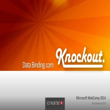 20140520 Microsoft WebCamp - DataBinding with KnockoutJS