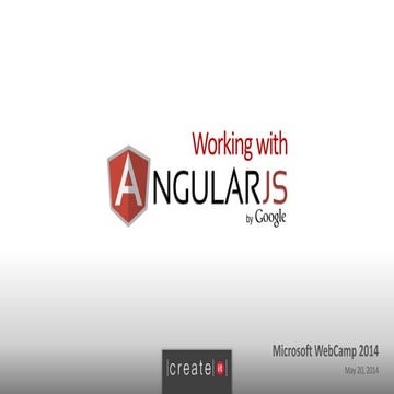 Working with AngularJS | PPT