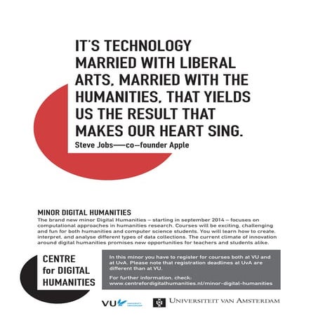 Digital Humanities Minor Program