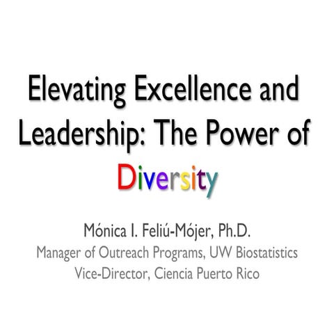 Elevating Excellence and Leadership: The Power of Diversity