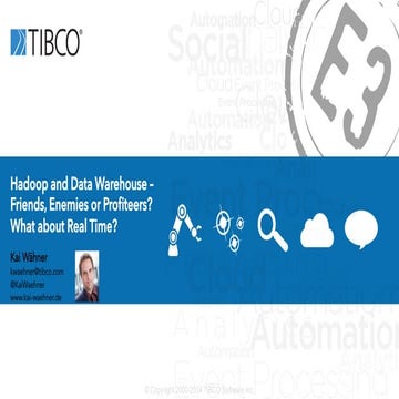 "Hadoop and Data Warehouse (DWH) – Friends, Enemies or Profiteers? What about...