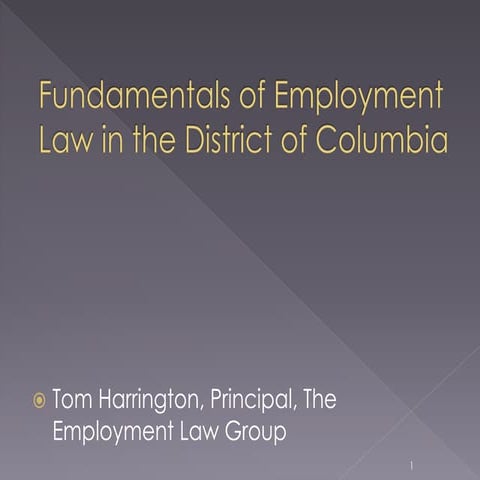 Finding Talent & DC Labor Laws | Employment Law Group | Entrepreneur Road Map