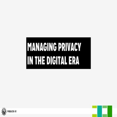 Privacy in the digital era