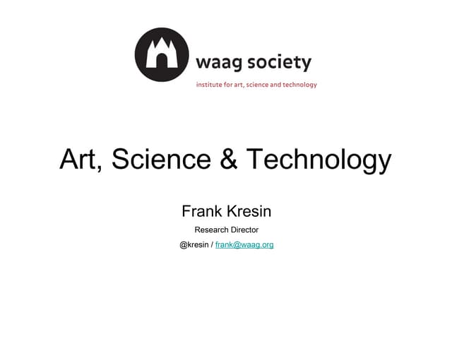 Waag Society @ Labs for Creativity & Innovation