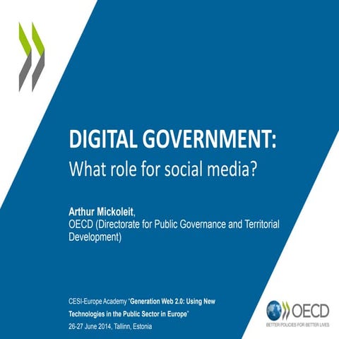 2014 06 25 - Government & social media - Arthur Mickoleit @ CESI