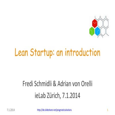 Lean Startup: an introduction
