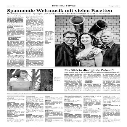 Vorberichterstattung Vortrag im Rahmen der "Denkanstöße", Schwarzwälder Bote