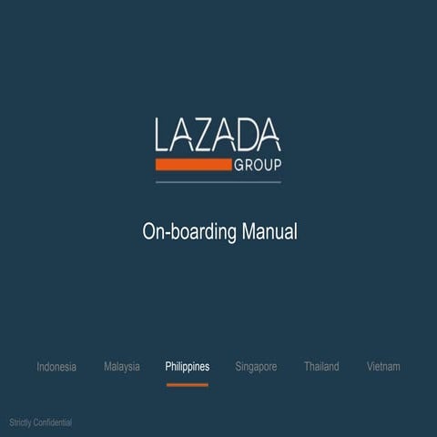 Lazada Onboarding - Philippines