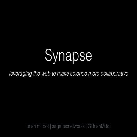 leveraging the web to make science more collaborative