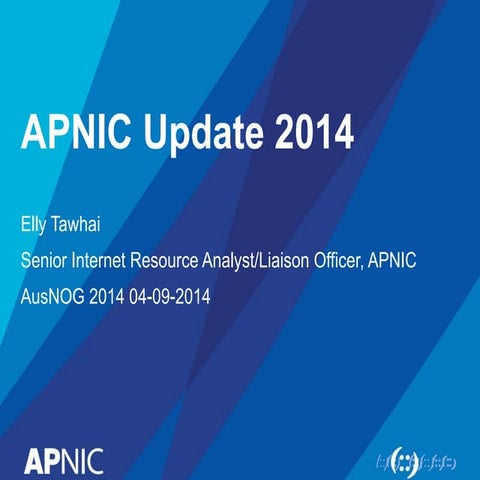 APNIC Update- AusNOG 2014