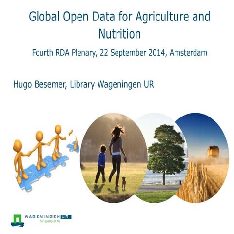GODAN presentation for RDA Agricultural SIG, 2014-09-22 Amsterdam