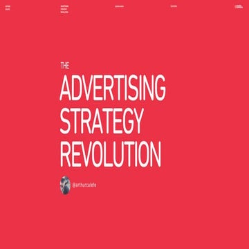Advertising Strategy Revolution - PT