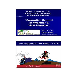 Corruption context in Myanmar and a...