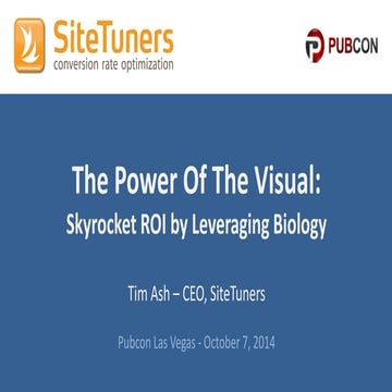 PubCon Las Vegas - October 7th, 2014 - Power of Visual 