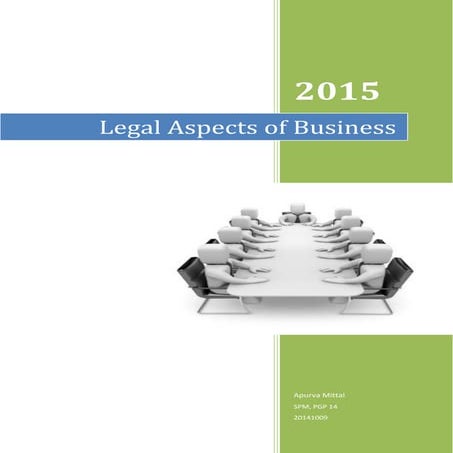 Legal Aspects of Business