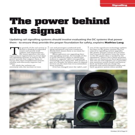 The power behind the signal