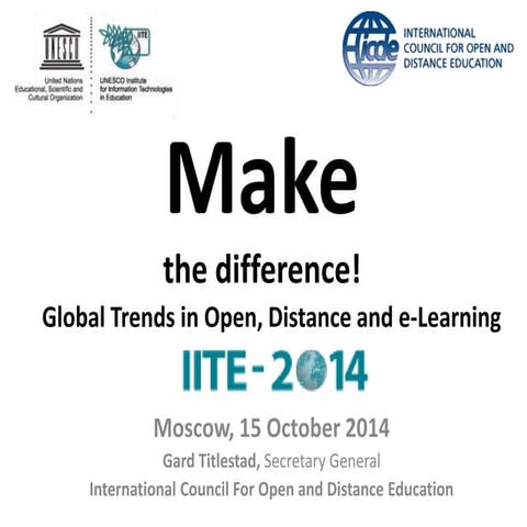 Make the difference - at the UNESCO IITE Conference 2014