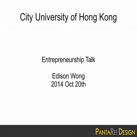 Entrepreneurship Talk