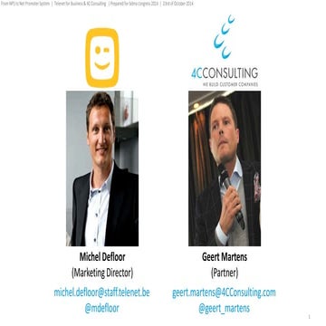 Net Promoter System - Telenet and 4C Consulting - bdma congress 2014