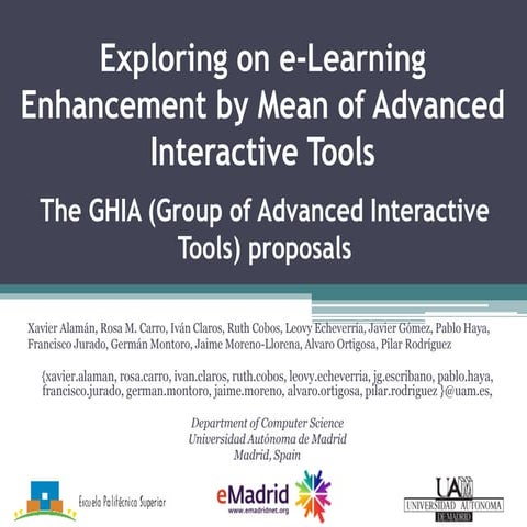 2014 10 23 (fie2014) emadrid uam exploring on e learning enhancement by mean ...