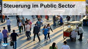 Public Sector Steuerung mit SAP BI/BO