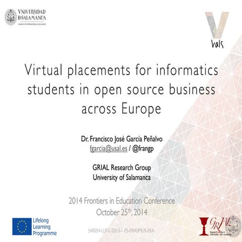 VALS - FIE 2014 (Frontiers in Education Conference)