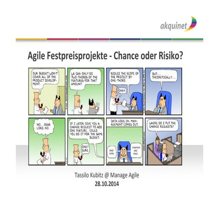 Manage Agile 2014 - Agile Festpreisprojekte - Risiko oder Chance?