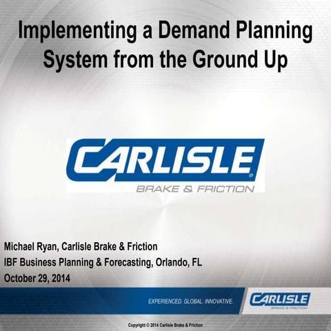 20141028 michael ryan   ibf orlando - dp from the ground up