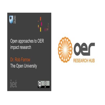 Open approaches to OER impact research 