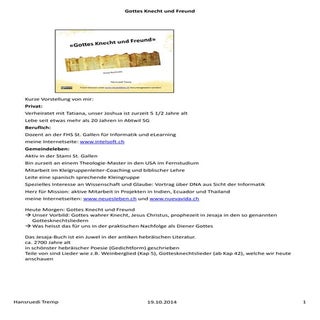 Jesaja - Gottesknechtslieder II (PDF)