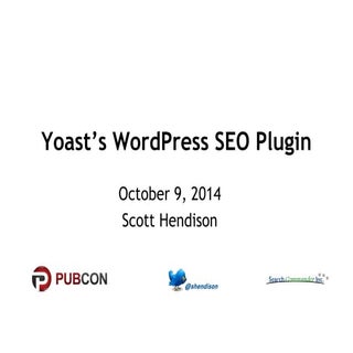 Configuring the Yoast Wordpress SEO...