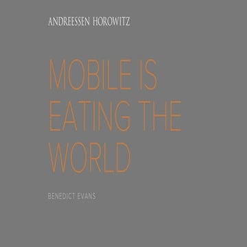 Mobile Is Eating the World (2014)