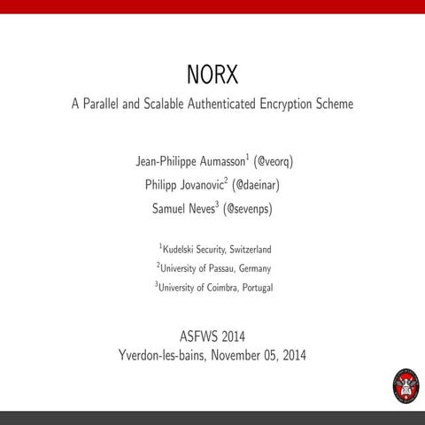 20141105 asfws-norx-slides