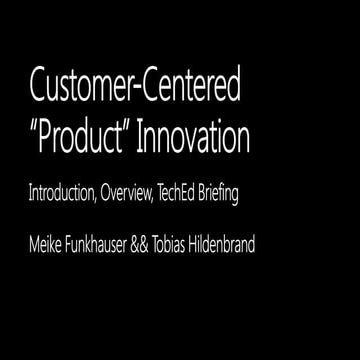 2014 SAP TechEd Students Briefing on Design Thinking and Customer-Centered Pr...