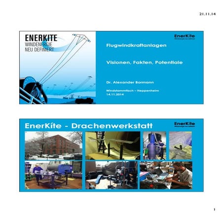 Enerkite der fliegende Drachen der Strom produziert!