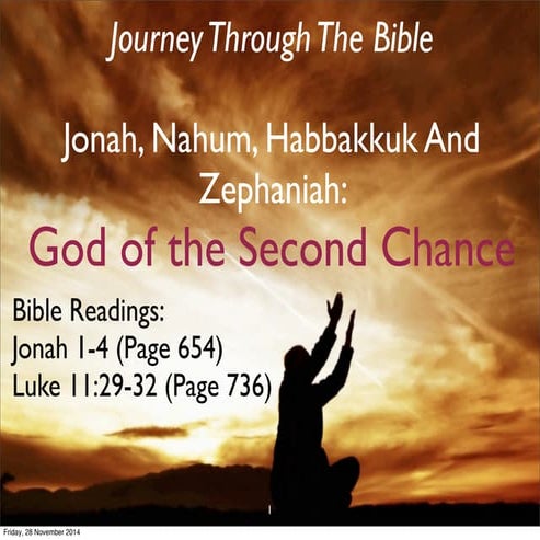 Journey Through the Bible: Jonah - God of the Second Chance