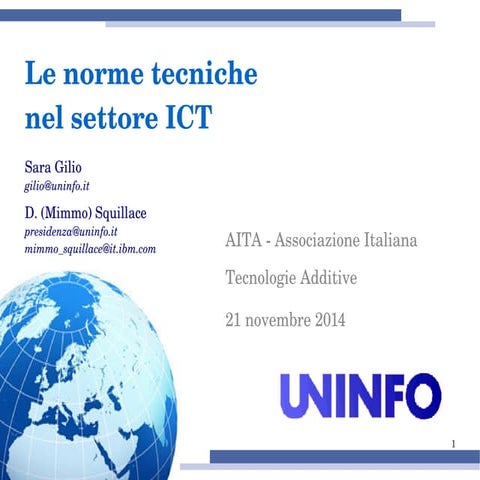 Intervento UNINFO ad AITA del 21 novembre 2014