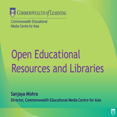 Open Educational Resources and Libraries