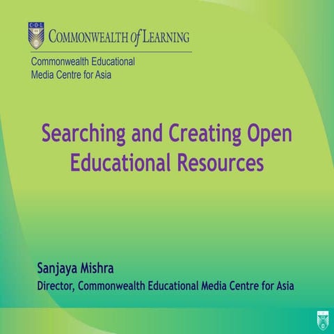 Searching and Creating Open Educational Resources