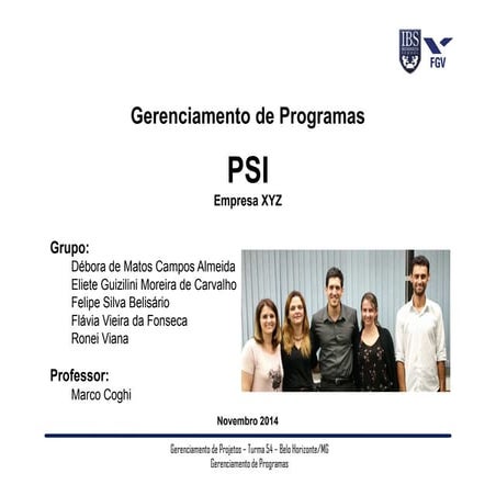 PSI - Programa Saúde Integrada | PDF