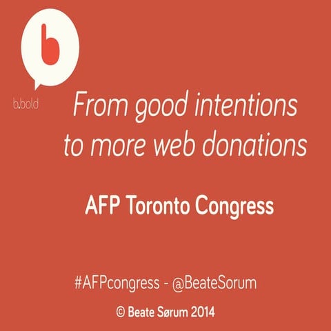 Good non profit web design, AFP congress Toronto