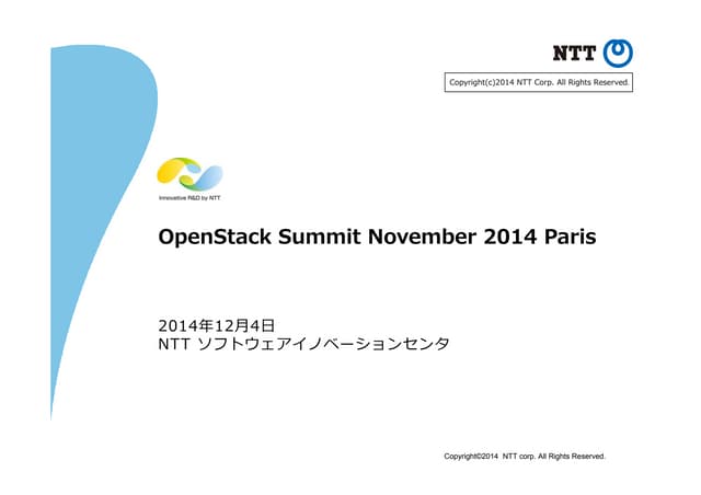 OpenStack Summit November 2014 Pari...