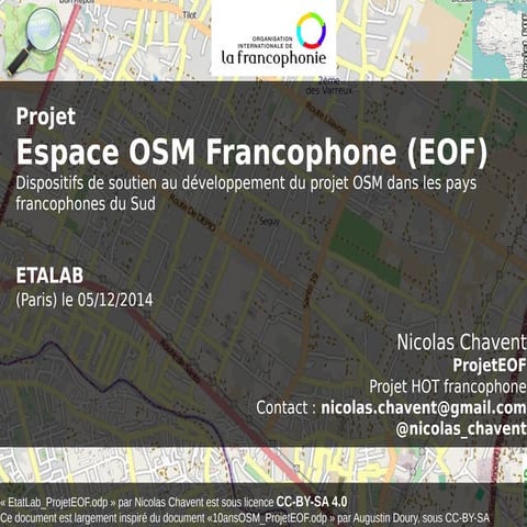 Projet Espace OpenStreetMap Francophone (ProjetEOF) à ETALAB 5-Dec 2014