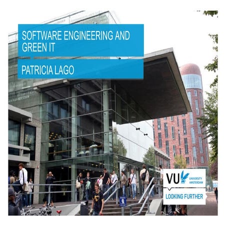 Green Software at VU University Amsterdam